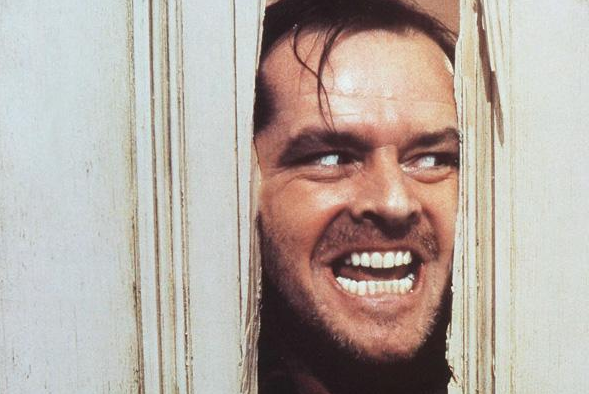 Jack Nicholson dans le film d'horreur Shining