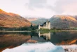 Chateau au bord d'un lac en Ecosse